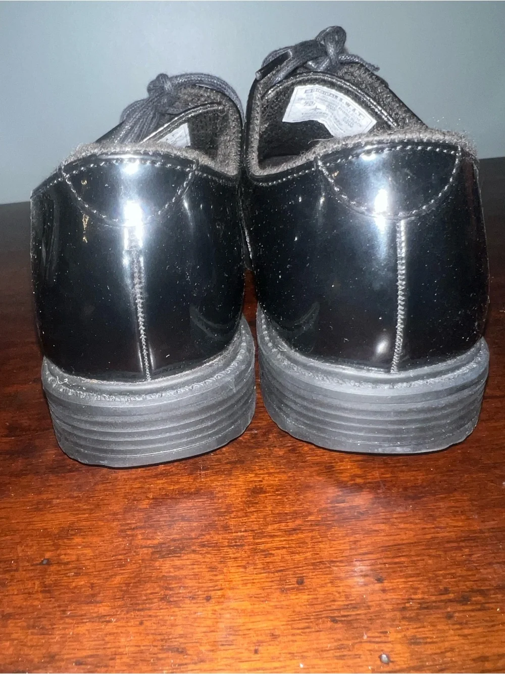 Shoe Dazzle Men's Black Patent Lace-Up Oxfords